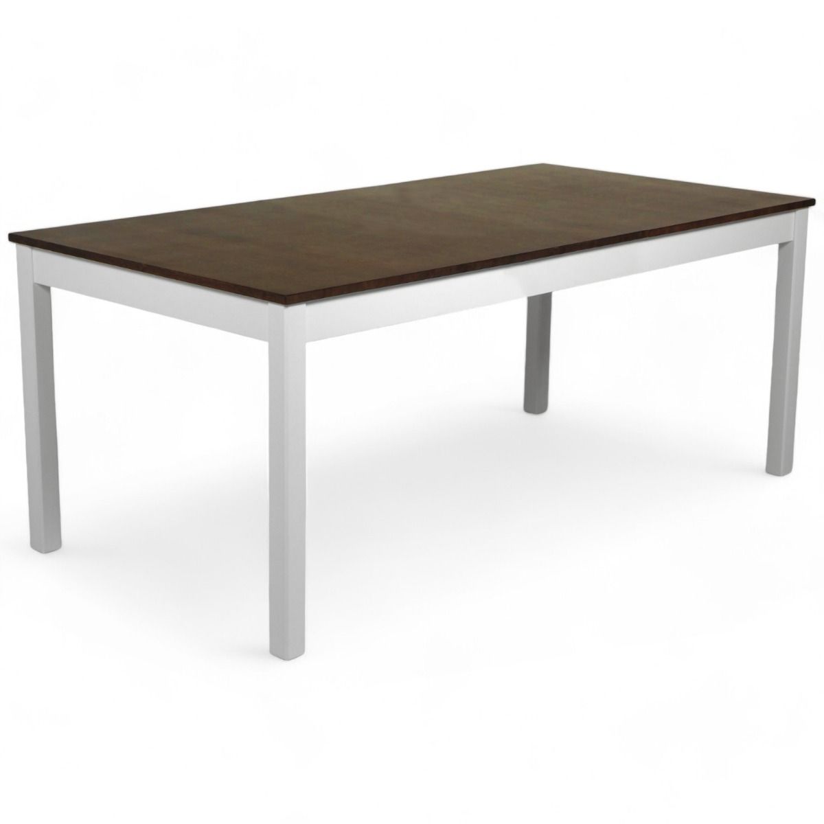 Pähkinä-valkoinen ruokapöytä kuudelle 170 cm Vilja