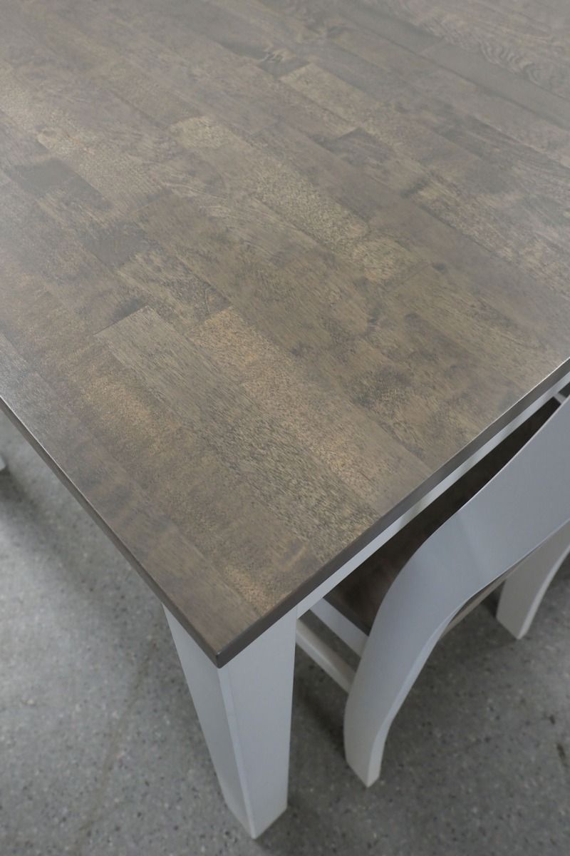 Vilja ruokapöytä 90x170cm, harmaa-valkoinen