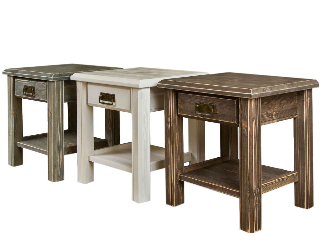 Vilma yöpöytä, harmaa