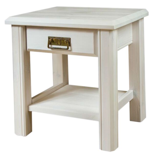 Vilma yöpöytä valkoinen vetolaatikolla