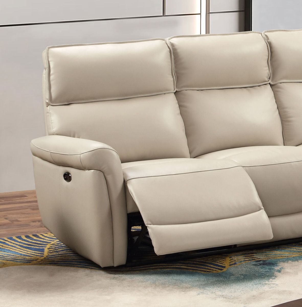 Washington sähkösäätöinen kulmasohva, vaalea taupe