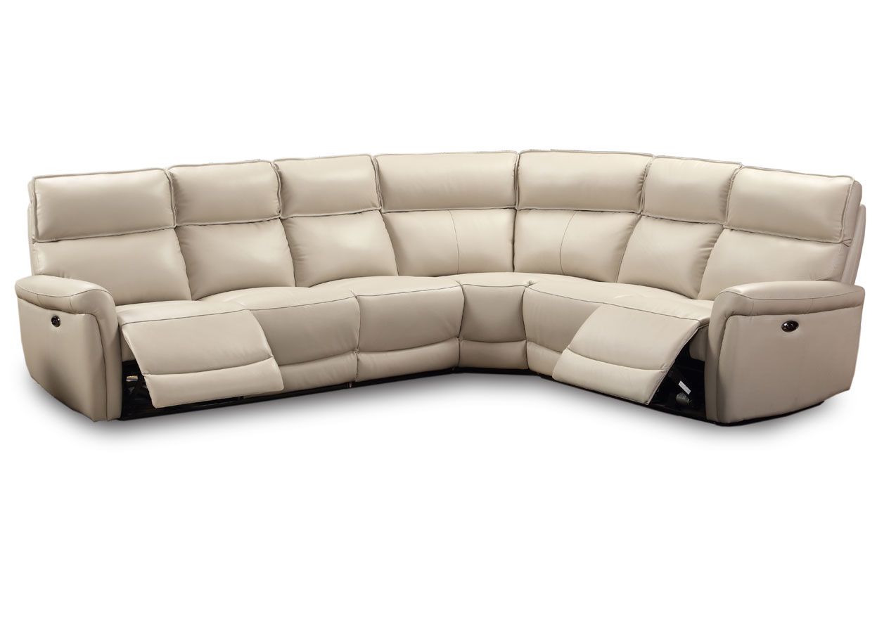 Washington sähkösäätöinen kulmasohva, vaalea taupe