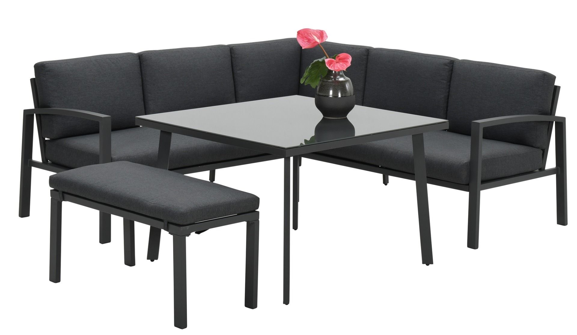 Wellington kulmasohvasetti ulkokäyttöön 