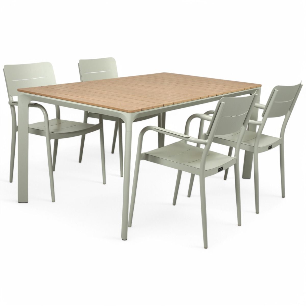 West terassipöytä kitti + 4 Togo tuolia