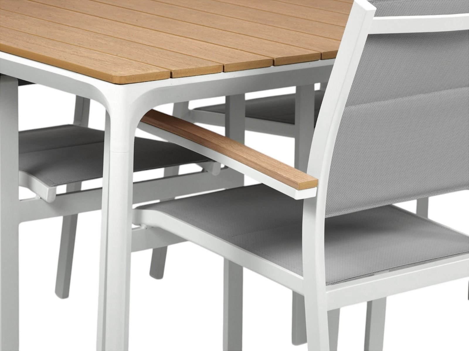 West terassipöytä valkoinen + 6 Tango tuolia