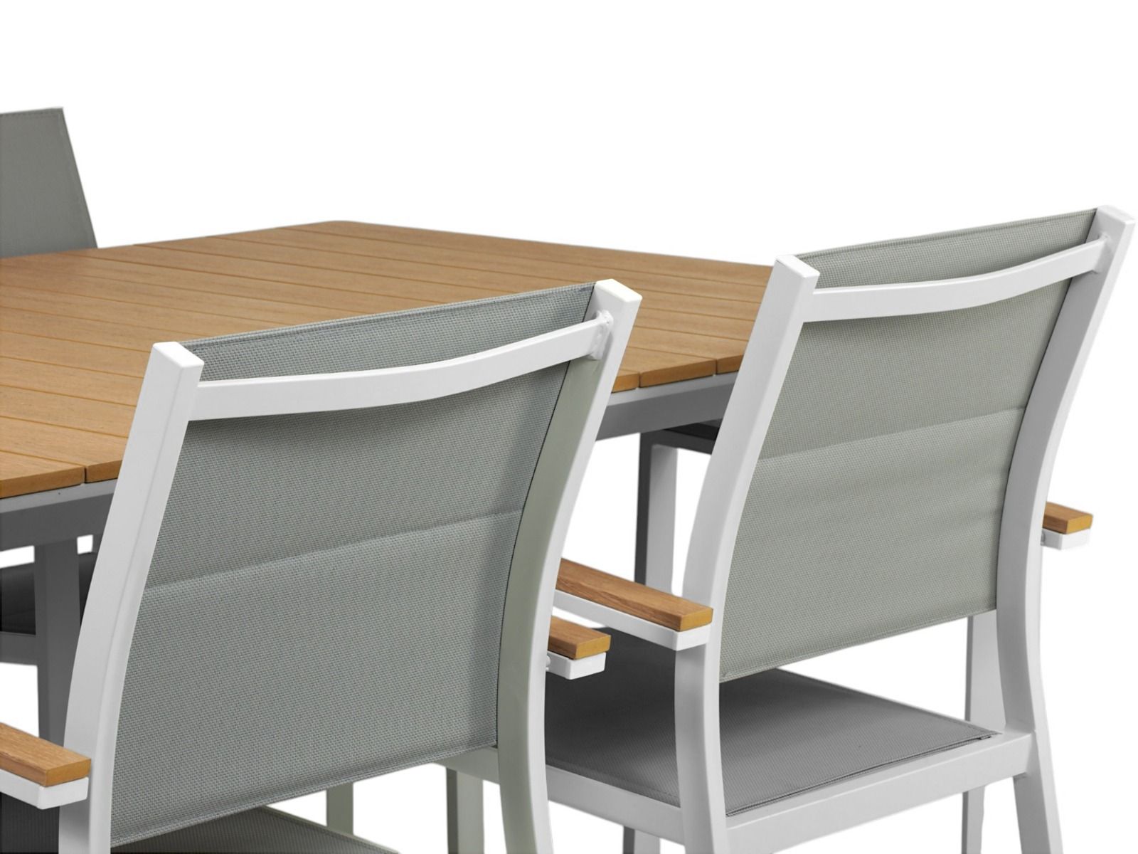 West terassipöytä valkoinen + 6 Tango tuolia