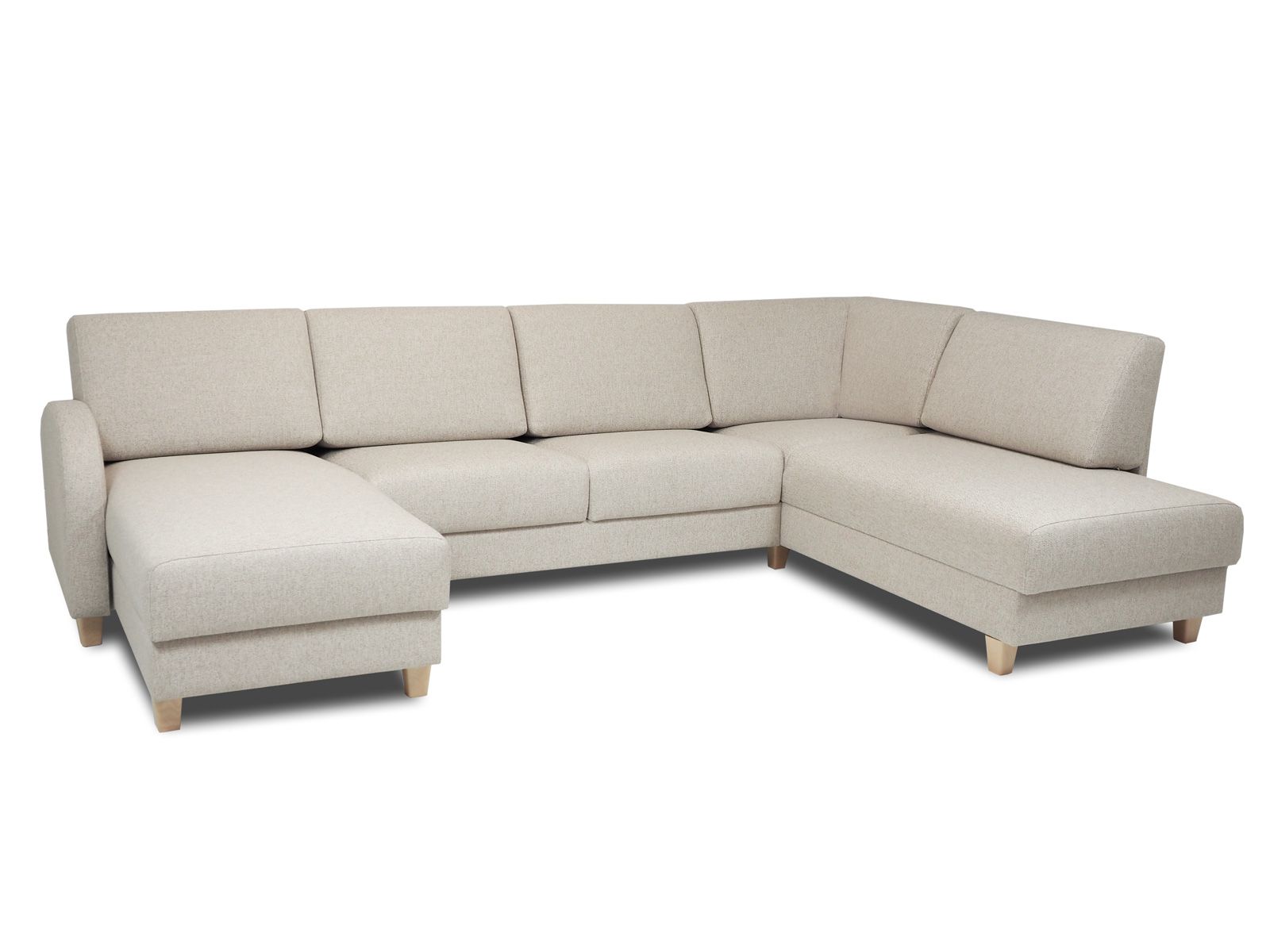 U-kulmasohva vuodesohva vaalea