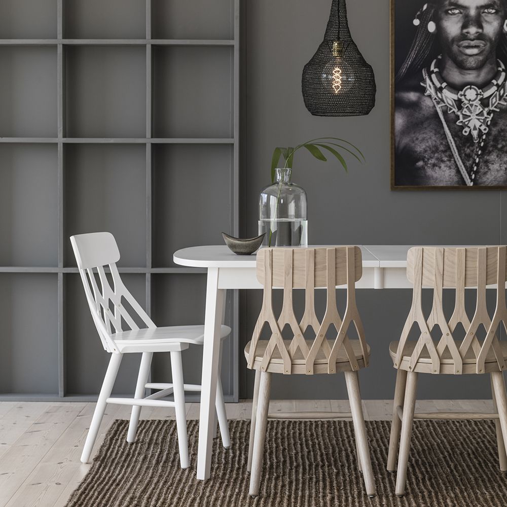 Hans K Rainbow ruokapöytä, 142cm valkoinen