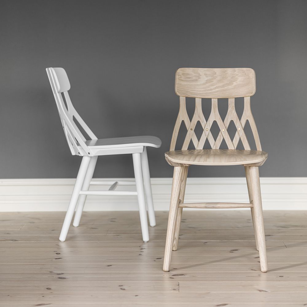 Hans K Y5-ruokatuoli, valkoinen