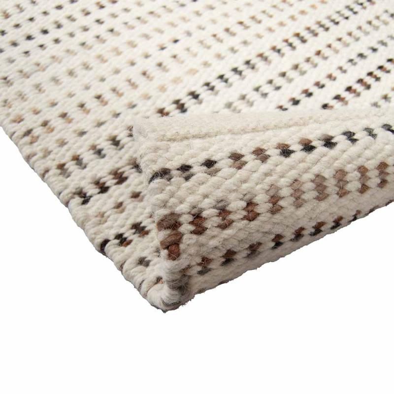 Yoko villamatto valkoinen-ruskea, eri kokoja