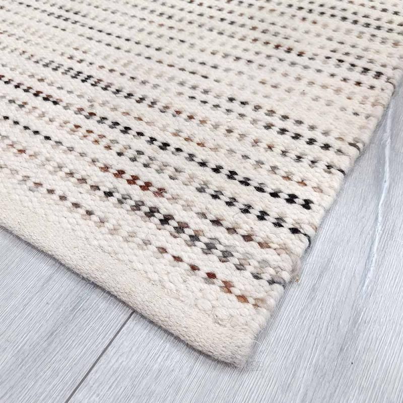 Yoko villamatto valkoinen-ruskea, eri kokoja