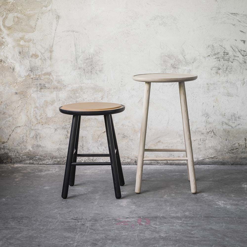 Hans K ZigZag baarijakkara 63cm, valkoöljytty tammi