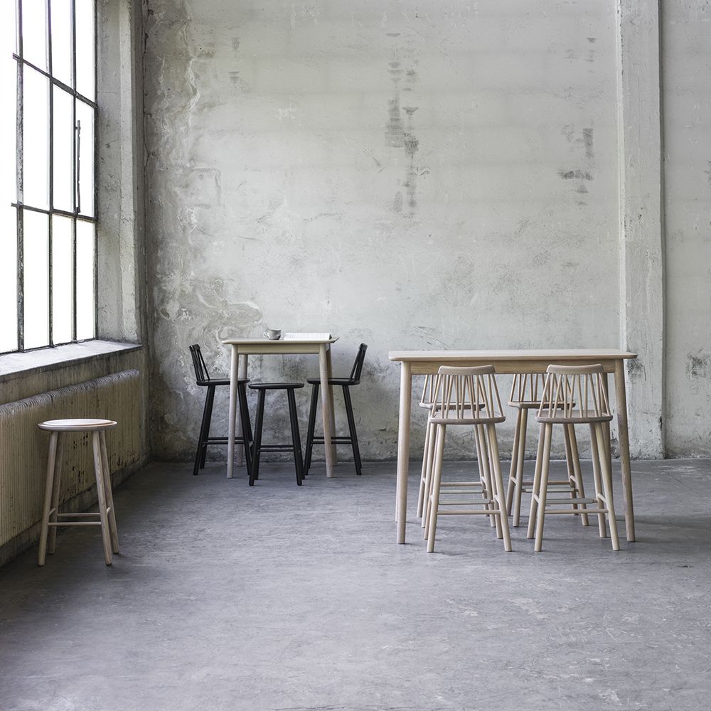 Hans K ZigZag ruokapöytä 120cm, valkoinen