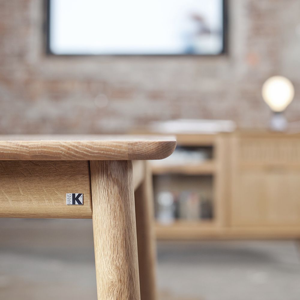 Hans K ZigZag ruokapöytä 75cm, tammi