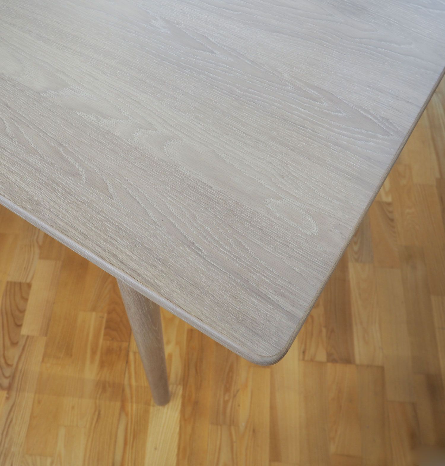 Zurich ruokapöytä 100x195cm, valkolakattu tammi