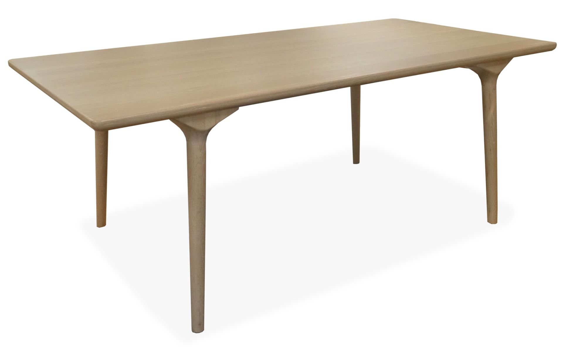 Valkolakattu Zurich ruokapöytä 100 x 195 cm