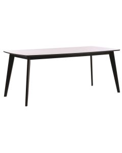 Rowico Olivia ruokapöytä 190 cm, valkoinen/ musta
