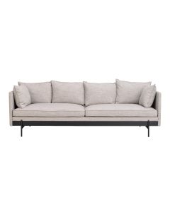 Rowico Shelton sohva -3ist, harmaa/musta