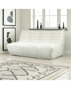 Valkoinen Bono sohva käsinojaton