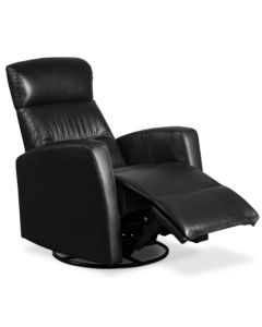 Liverpool recliner-tuoli, musta nahka