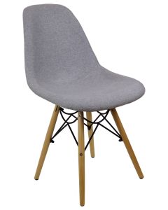 Lido kuppituoli harmaa kangas, retro