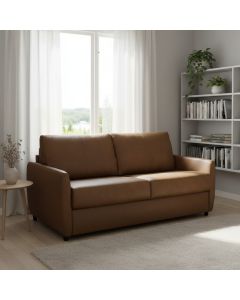 Lucca nahkavuodesohva ruskea