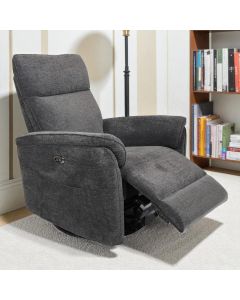 Iisa tummanharmaa mekanismituoli olohuoneessa