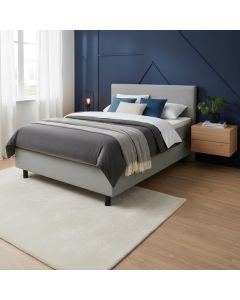 Napue jenkkisänky 120 x 200 vaalealla verhoilulla