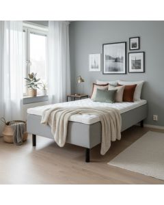 120 leveä sänky paksulla petauspatjalla