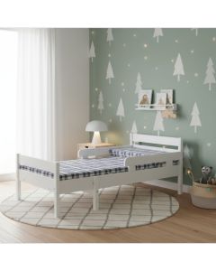 Jatkosänky valkoinen jossa patjat