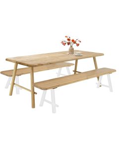 Pilvi ruokapöytä + 2 penkkiä 200 cm, eri värejä