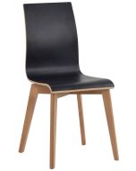Rowico Gracy ruokapöydän tuoli, musta laminaatti/ tammi