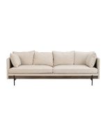 Rowico Shelton sohva -3ist, beige/ruskea