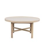 Rowico Marsden sohvapöytä 90cm, beige / valkopesty tammi
