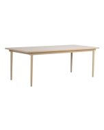 Rowico Fairmount ruokapöytä, valkopesty tammi/beige