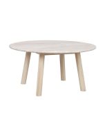 Rowico Taransay sohvapöytä Ø90cm, beige/valkopesty