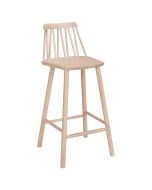 Hans K ZigZag baarituoli 63cm, valkolakattu