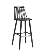 Hans K ZigZag baarituoli 78cm, musta