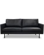 Copenhagen 2-istuttava musta sohva
