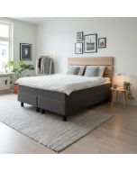 Classic 160x200 jenkkisänky tarjouspaketti harmaa petauspatjalla