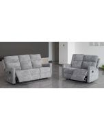 Cooper sohvakalusto 3- ja 2-istuttavilla sohvilla, harmaa kangasverhoilu