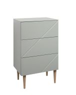 Hiipakka Vilja lipasto 50 cm laatikoilla, vihreä