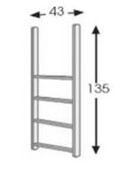 Unipuu kerrossänkytikkaat 135 cm