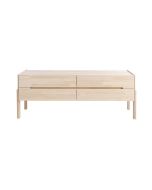 Lennu tv-taso 158cm, lakattu koivu