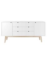 Notte senkki 160cm, valkoinen/koivu