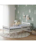 Jatkosänky valkoinen jossa patjat