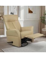 Oodi mekanismituoli khakin värinen olohuoneessa