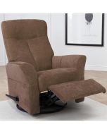 Oodi recliner mekanismituoli ruskealla kangasverhoilulla