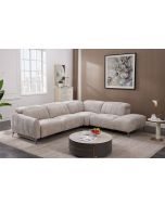 Zara avokulmasohva vaalea mekanismilla tyylikäs