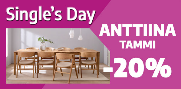 Anttiina tammiset ruokailukalusteet